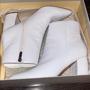 Marc Fisher white booties